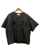 FACETASM◆18ss BASEBALL SHIRT/4/コットン/パッチワーク/BLK/RB-SH-M18_画像1