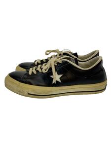 CONVERSE◆ローカットスニーカー/US9/BLK/レザー