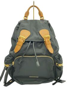 BURBERRY◆リュック/ナイロン/BLK/The RuckSack//