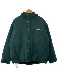 X-LARGE◆HOODED NYLON JACKET/101214021001/L/ナイロン/グリーン/無地