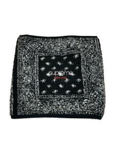 Supreme◆19AW/Bandana Fleece Neck Gaiter/ネックウォーマー/ポリエステル/ブラック