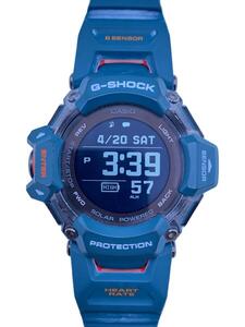 CASIO◆ソーラー腕時計_G-SHOCK/デジタル/BLK/BLU