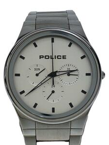 POLICE◆クォーツ腕時計/アナログ/ステンレス/SLV/SLV/SS/14860J