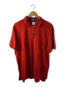 POLO RALPH LAUREN◆ポロシャツ/XL/コットン/RED