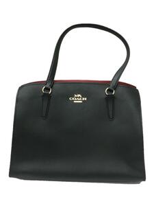 COACH◆トートバッグ/レザー/BLK/C4077//