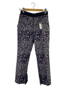 maturely◆Flower Jacquard Fringe Pants/ボトム/1/ポリエステル/PUP/レオパード