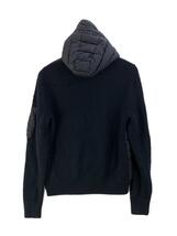 MONCLER◆MAGLIONE TRICOT/14-15aw/ジャケット/M/ナイロン/BLK/無地/_画像2
