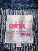 JUNYA WATANABE MAN PINK COMME des GARCONS◆Gジャン/S/デニム/IDG/無地/UL-J002_画像3