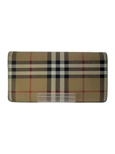 BURBERRY◆ノバチェック/長財布/PVC/BEG/チェック/メンズ/8065640