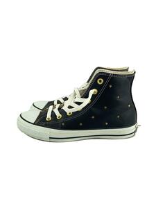 CONVERSE◆ハイカットスニーカー/24.5cm/BLK/レザー