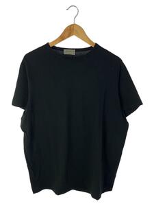 yohji yamamoto POUR HOMME◆Tシャツ/3/コットン/BLK/HK-T40-082