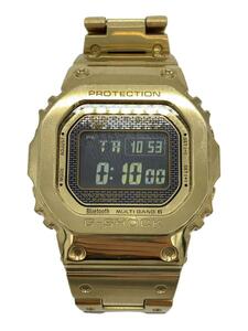 CASIO◆ソーラー腕時計・G-SHOCK/デジタル/GLD/GLD