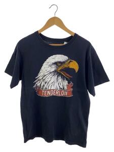 TENDERLOIN◆Tシャツ/M/コットン/BLK/無地