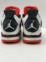 NIKE◆AIR JORDAN 4 RETRO/エアジョーダンレトロ/ホワイト/308497-116/27.5cm/WHT_画像6