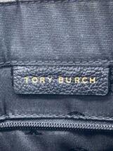 TORY BURCH◆ハンドバッグ/レザー/BLK/使用感有_画像5