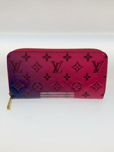 LOUIS VUITTON◆ジッピー・ウォレット_モノグラム・ヴェルニ_PNK/エナメル/PNK/レディース