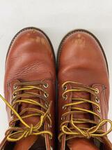 RED WING◆レースアップブーツ・6インチクラシックプレーントゥ/26cm/BRW/レザー_画像7