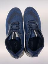 ECCO◆ローカットスニーカー/44/BLU/履きジワ・ソール汚れ有_画像3