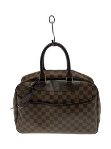 LOUIS VUITTON◆ボーリング・ヴァニティ(ドーヴィル)_ダミエ・エベヌ_SPオーダー_BRW/-/BRW/N47272