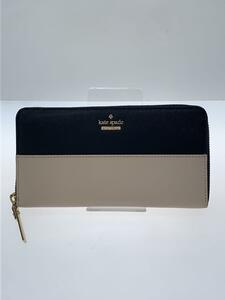 kate spade new york◆長財布/牛革/BEG/無地/レディース/PWRU5073