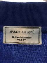 MAISON KITSUNE◆ポロシャツ/XS/コットン/ブルー/ボーダー_画像3