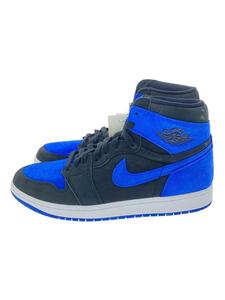 NIKE◆2023/AIR JORDAN 1 RETRO HIGH OG/BLACK/ROYAL BLUE-WHITE/27cm