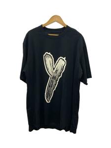 Y-3◆LOGO GFX TEE/Tシャツ/M/コットン/BLK/HY1271