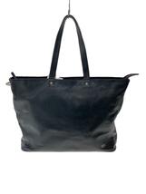 PORTER◆LINK TOTE BAG/レザー/BLK/無地/321-02806_画像1