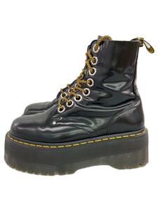 Dr.Martens◆jadon max/8ホール/レースアップブーツ/UK5/BLK/レザー