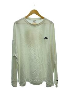 NIKE◆長袖Tシャツ/XL/コットン/WHT/DR0097-100