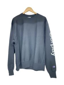 Champion◆スウェット/L/コットン/ブラック/REVERSE WEAVE