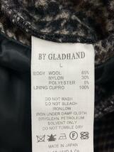 GLAD HAND◆グラッドハンド/コート/L/ウール/ブラック/黒/チェック/BYGH-22-AW-04_画像4