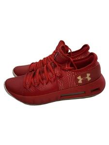 UNDER ARMOUR◆ローカットスニーカー/27cm/RED