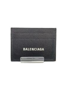 BALENCIAGA◆カードケース/レザー/BLK/無地/メンズ/594309 1090 0 527545