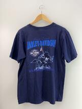 HARLEY DAVIDSON◆Tシャツ/L/コットン/NVY/無地_画像2