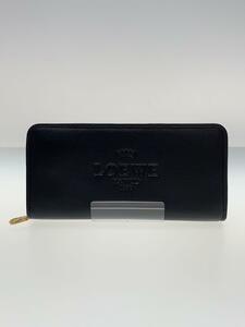 LOEWE◆長財布/レザー/BRW/レディース