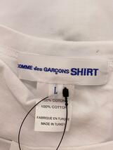 COMME des GARCONS SHIRT◆21AW/×KAWS/Tシャツ/L/コットン/WHT/FH-T007//_画像3