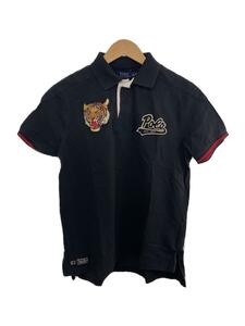 POLO RALPH LAUREN◆タイガーワッペンポロシャツ/ポロシャツ/L/コットン/BLK/710593490001//