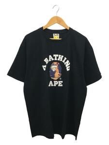 A BATHING APE◆Tシャツ/XXL/コットン/BLK/001TEI301034M