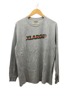 X-LARGE◆長袖Tシャツ/L/コットン/GRY/01184156