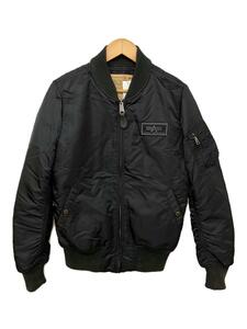 ALPHA INDUSTRIES◆フライトジャケット/S/ナイロン/BLK/20012-201//