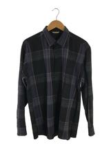 AURALEE◆19AW SUPER LIGHT WOOL CHECK SHIRTS/長袖シャツ/4/PUP/チェック/A9AS01_画像1