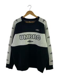 UMBRO◆セーター(厚手)/XL/アクリル/BLK/UMFR-KN01//
