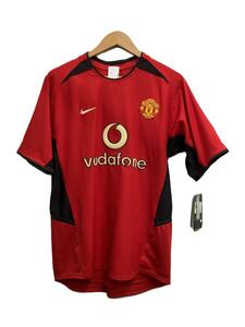 NIKE◆MANCHESTER UNITED/2002-2004/HOME KIT/デッドTシャツ/S/ポリエステル/RED//