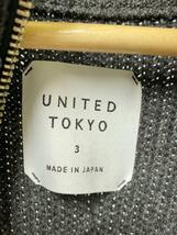 UNITED TOKYO◆カーディガン(厚手)/3/アクリル/GRY/407333002//_画像3