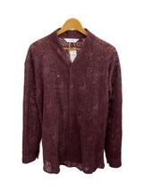 Sasquatchfabrix.◆23AW/VELVET LACE WA-NECK SHIRT/L/レーヨン/BRD/23AW-SY9-002//_画像1