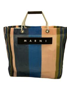 MARNI◆メッシュトート/トートバッグ/マルチカラー/ストライプ//