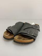 BIRKENSTOCK◆Zurich/チューリッヒ/サンダル/22.5cm/GRY/レザー//_画像2