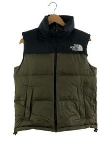 THE NORTH FACE◆NUPTSE VEST_ヌプシベスト/M/ナイロン/KHK//