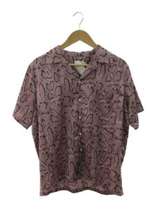 for the weekend◆PYTHON S/S SHIRT/アロハシャツ/M/ポリエステル/PNK/アニマル/FT002118BW//